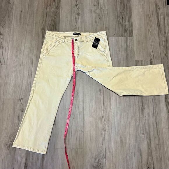 Vintage y2k Spoon capris in light yellow sz 13 low rise. - Picture 7 of 14